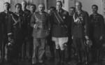 Douglas MacArthur with Józef Piłsudski and other Polish officers, Warsaw, Poland, 15 Sep 1932