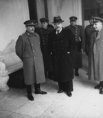 Joseph Stalin and Vyacheslav Molotov at Yalta, Russia (now Ukraine), Jan-Feb 1945