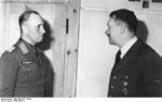 Erwin Rommel in conversation with Adolf Hitler, circa 1942-1944