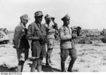 Photo German Field Marshal Erwin Rommel Observing The Field Near El