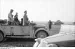 Erwin Rommel inspecting Italian troops, North Africa, 1942