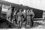 German Field Marshal Hugo Sperrle visiting an airfield, France, spring 1942, photo 1 of 5