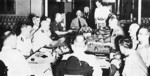 The first ABDA command meeting, 10 Jan 1942; left to right: Geoffrey Layton, Conrad Helfrich, Thomas Hart, Hein ter Poorten, Emile Kengen, Archibald Wavell, George Brett, and Lewis Bereton