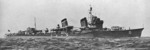 Destructor Amagiri en marcha en la década de 1930