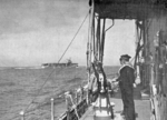 French carrier Béarn viewed from another warship, circa 1930s