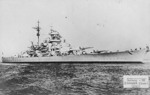 German battleship Bismarck, circa Aug 1940, photo 1 of 2