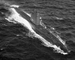 USS Caiman underway, post 1953