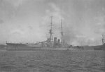 Crucero de batalla japonés Hiei en Yokosuka, Japón, 24 de agosto de 1914