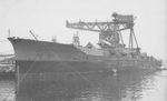 El crucero de batalla japonés Hiei se prepara en Yokosuka, Japón, el 20 de septiembre de 1913