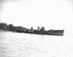 Kikuzuki being salvaged by the US Navy, Tulagi harbor, Solomon Islands, 1943