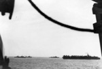 Carrier La Fayette and other French warships off Nha Trang, Vietnam, 15-19 Apr 1953