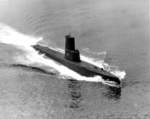 USS Menhaden undeway, circa 1961