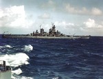 New Jersey at sea in the Pacific, circa late 1944 or 1945