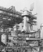 Port side view of USS North Carolina