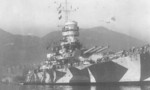 Battleship Roma at anchor, circa 1940s