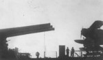 View aboard battleship Roma, 1940s