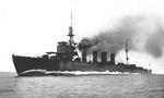 Light cruiser Sendai underway, 1923