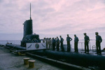 USS Sterlet with her crew topside, Sep 1968