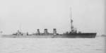 Crucero ligero Tenryu en Yokosuka, Japón, 1925