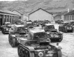 AMR 35 light tanks, France, 1940; seen in US Army film Divide and Conquer/Why We Fight #3 of 1943