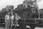 Captured L6/40 light tanks, Ljubljana, northern Yugoslavia, Jun 1945