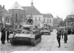 Panzer IV Ausf. A tanks parading in Sudetenland, Germany (annexed from Czechoslovakia), Oct 1938