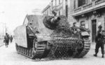 German Sturmpanzer assault gun, circa 1940s