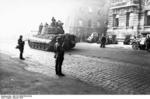German Tiger II heavy tank in Budapest, Hungary, Oct 1944, photo 1 of 3