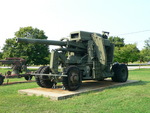 120 mm Gun M1 anti-aircraft weapon on display at the United States Army Ordnance Museum, Maryland, United States, 14 Aug 2007; photo 1 of 3
