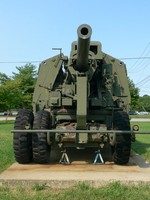 120 mm Gun M1 anti-aircraft weapon on display at the United States Army Ordnance Museum, Maryland, United States, 14 Aug 2007; photo 3 of 3