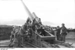 German 21 cm Mrs 18 heavy howitzer and crew, Lapland, Norway or Finland, 1943