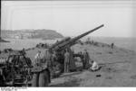 German 8.8 cm FlaK 36 anti-aircraft battery on the French coast, 1942, photo 2 of 3