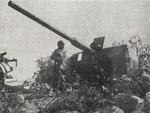 German 8.8 cm FlaK 41 gun in Italy, circa 1944