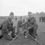 Northover Projector and crew of E Company, 20th (Sevenoaks) Home Guard at Chelsfield, Kent, England, United Kingdom, Jul 1941