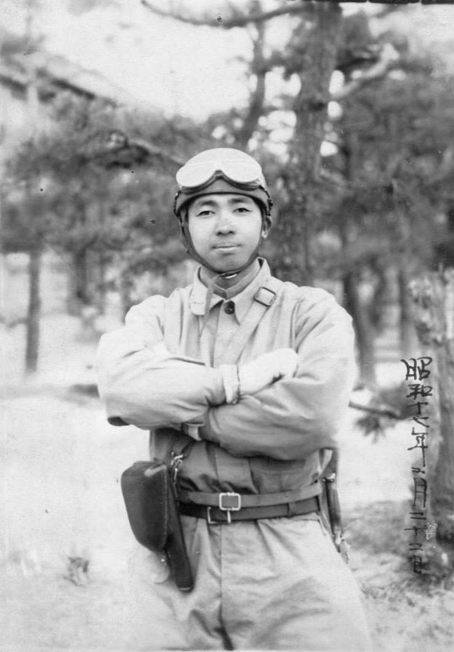 Portrait of a Japanese Army tanker, 22 Feb 1942