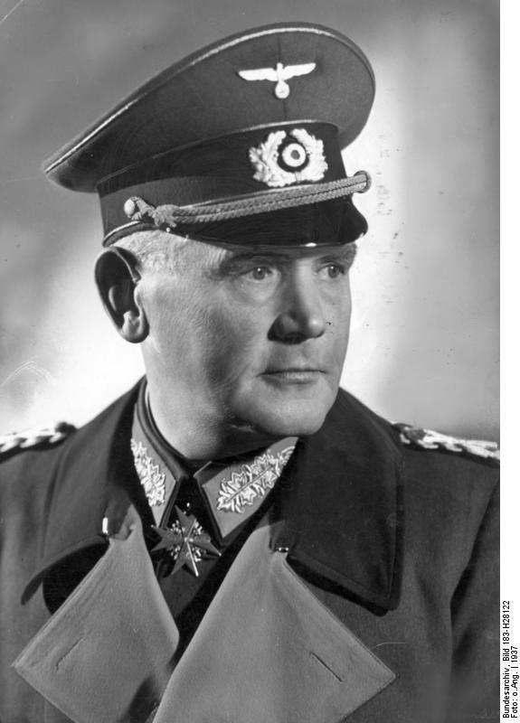 Portrait of Field Marshal Werner von Blomberg, 1937