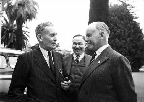 Charles Norrie, Ben Chifley, and Thomas Playford IV, 1946
