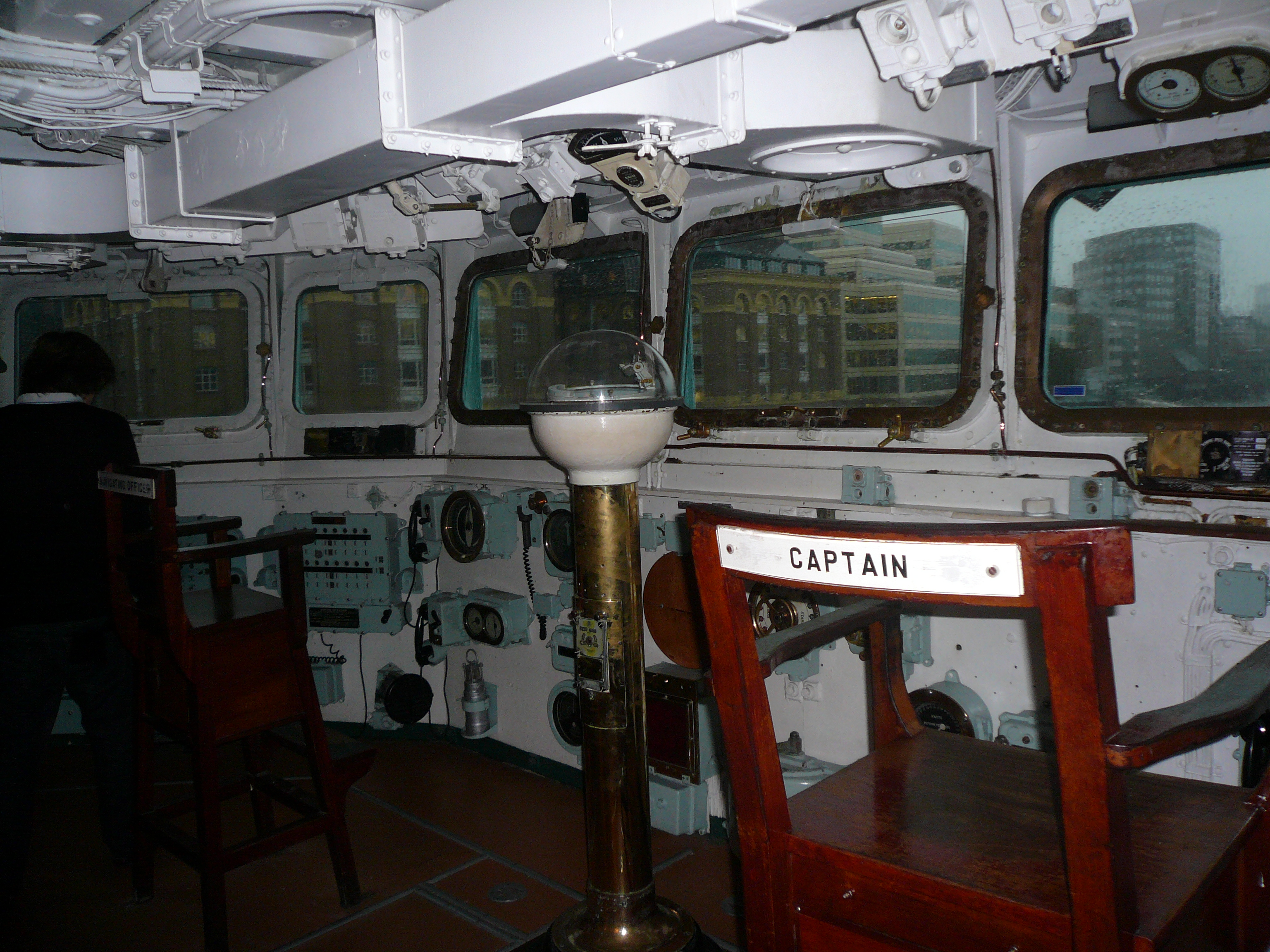 Photo Interior Of The Bridge Of Museum Ship Hms Belfast