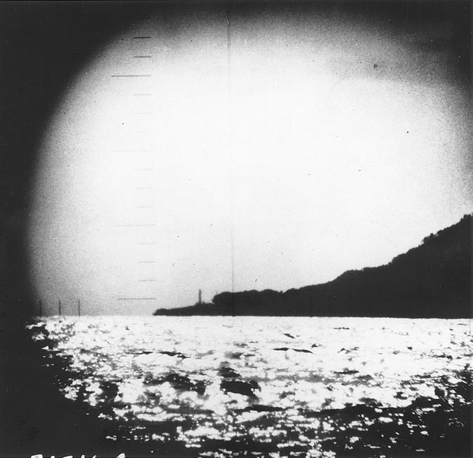 Todo Saki Lighthouse, Honshu Island, Japan, Feb 1943; photo taken by submarine Pickerel