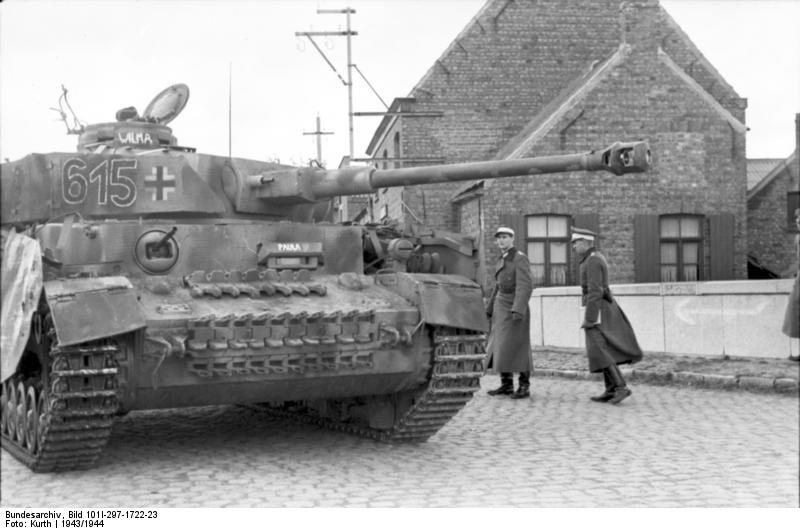 WW2 Picture Photo France 1943 Panzer IV tank of the German 12th SS Panzer 1436 