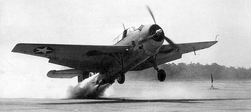 TBM Avenger being tested with Rocket Assisted Take-Off (RATO), 1943. Location unknown.