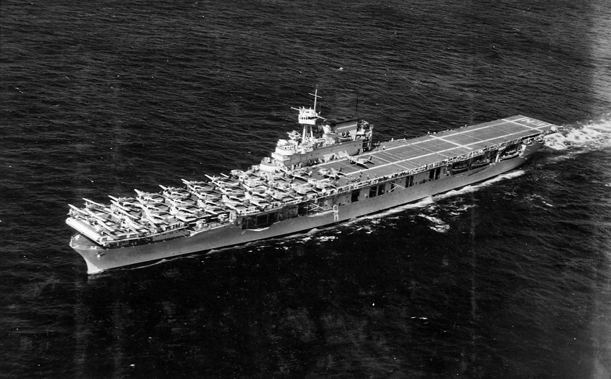 USS Enterprise underway, circa 1937, location unknown