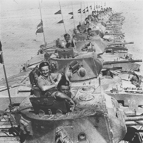Matilda tanks of UK 32nd Army Tank Brigade, Tobruk, late 1941 or early 1942