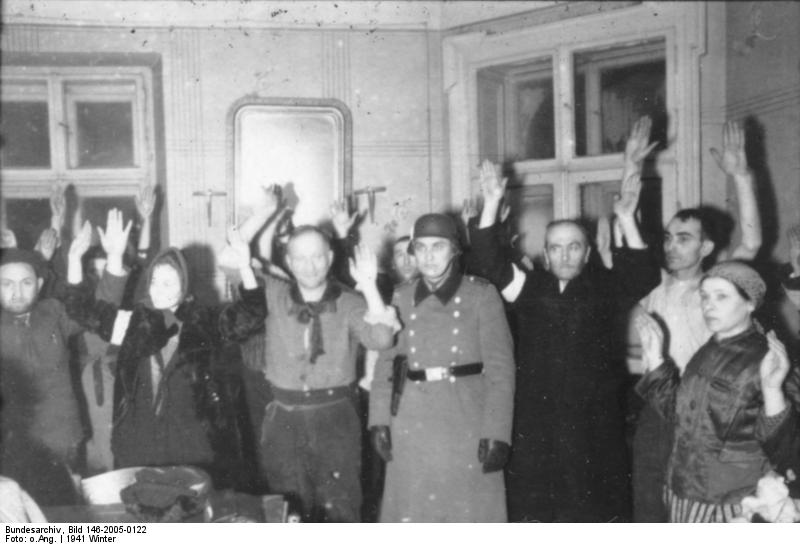 Romanian Jews being rounded up, 1941