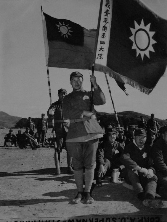 Recently liberated Chinese prisoners of war, Japan, 1945