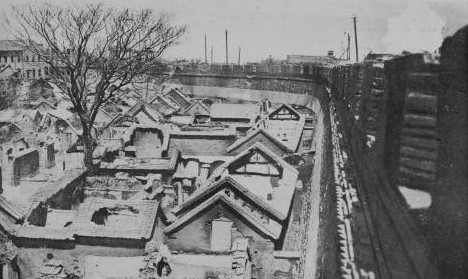 Damaged civilian homes, Jinan, Shandong Province, China, circa 4 May 1928, photo 5 of 8