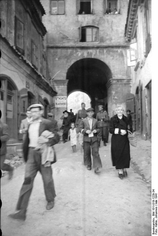 Photo Two German Soldiers In Lublin Poland May 1941 World War Ii