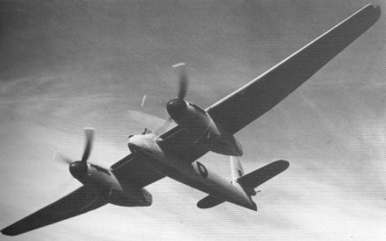 Welkin Mk I aircraft in flight, 1940s