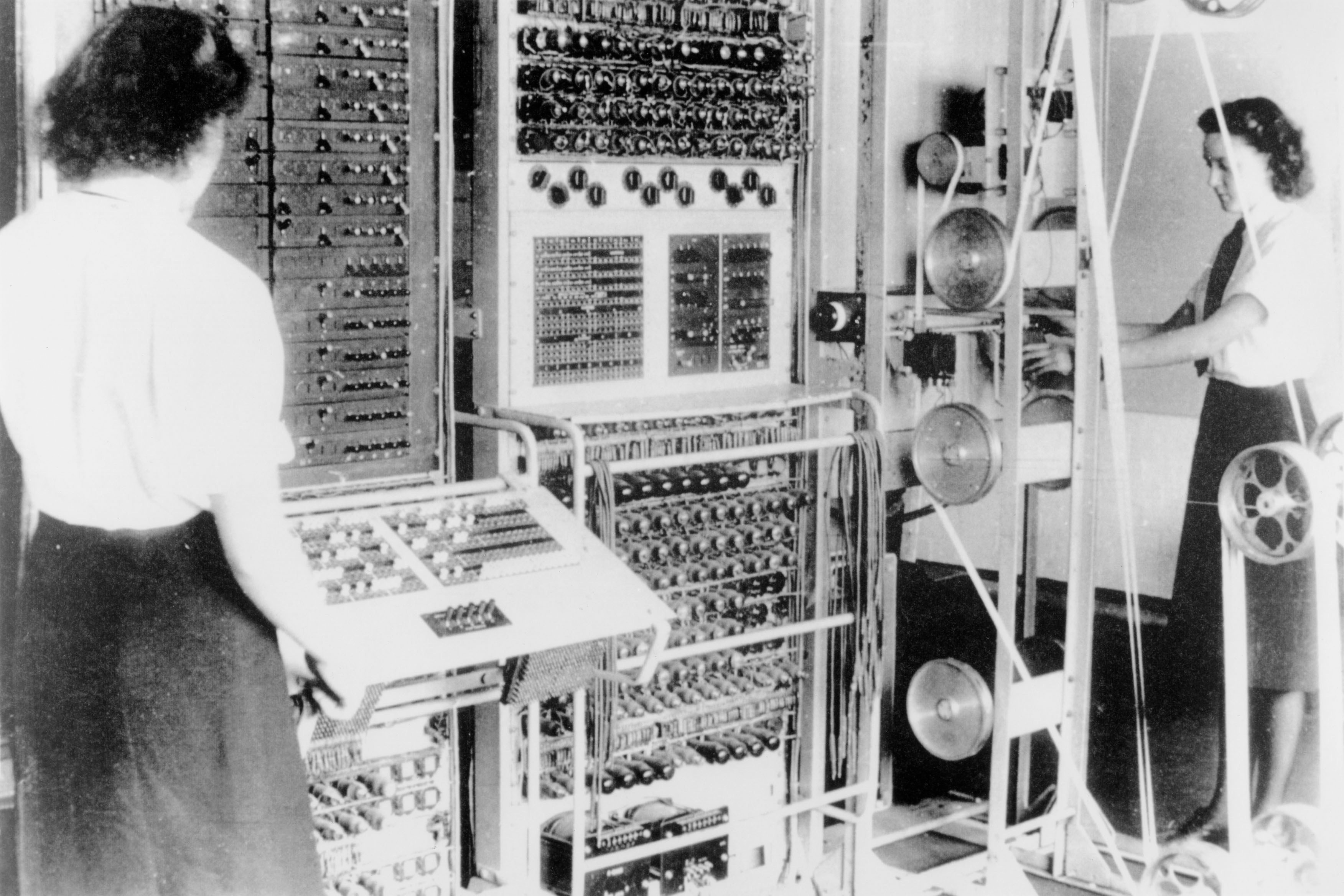Colossus code breaking computer, Bletchley Park, Buckinghamshire, England, United Kingdom, 1943