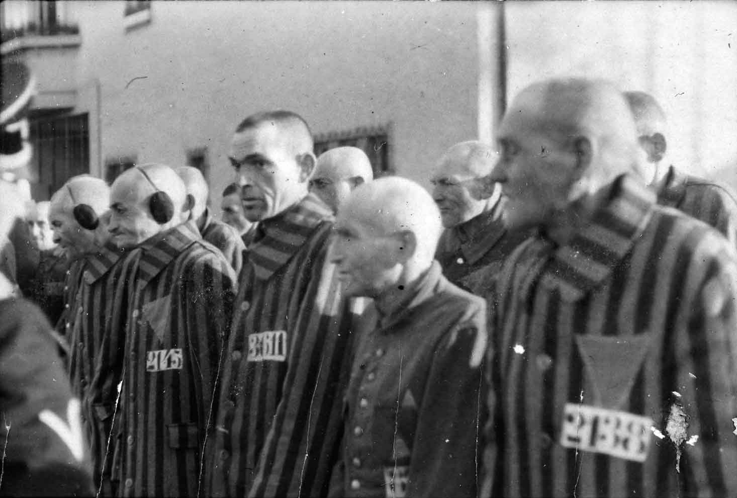 Prisoners at Sachsenhausen Concentration Camp, Germany, 19 Dec 1938